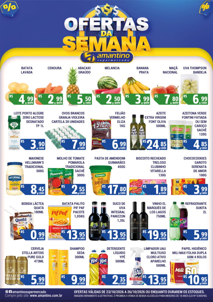 Ofertas da Semana (23/10 a 26/10)